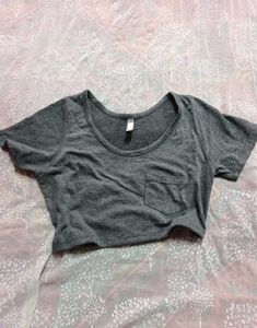 Gray Cropped Top (women's)