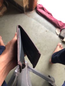 Fancy Men Brown Slim Wallet With A Surprise Gift
