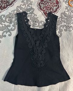 Lace Trim Tank Top