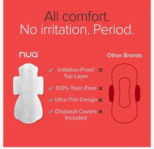 Nua Heavy Flow XL+ Sanitary Pads (30 Count)