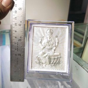 999 Pure Silver lakshmi Ji Frame In Premium