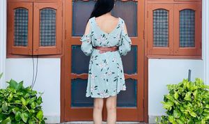 Sea Green Dress