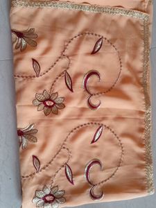New , never used georgette embroidered saree...dul