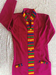 Purple Colour Warm  Kurta