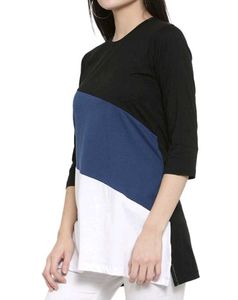 Blend Striped Tunic (White, Blue, Black)