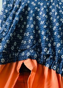Floral Print High-Low Maxi Dress