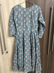 Floral Print Kurta with nice flares