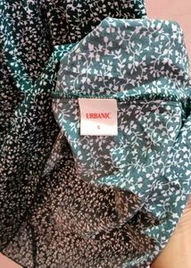 Dark Green Floral A-Line Dress – Urbanic S