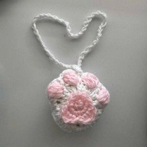 Crochet Paw Print Ornament🎀