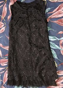 Black Lace Mini Dress