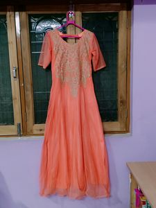 Orange Gown (Floor Length)
