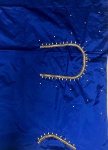 Royal Blue work blouse piece