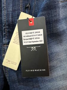 Flying Machine Men&#39;s Blue Denim Jeans