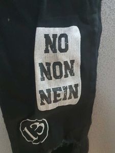 Tally Weijl Black Patchwork Jeans