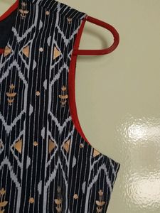 Blue Red Beautiful Long kurti In Small Size