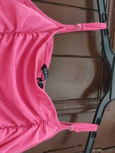 Pink Ruched Bodycon Mini Dress