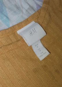 H&amp;M Mustard Tank Top