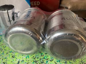 Brand New Tea Sugar Steel Containers