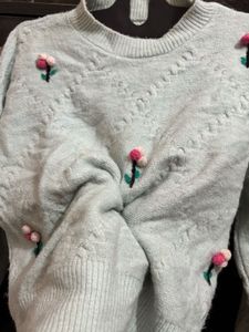 Floral Embroidered Sweater