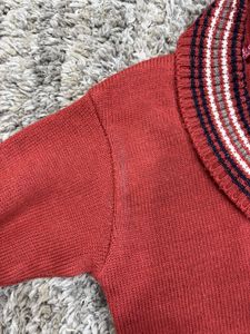 V Thick Wool collared Sweater