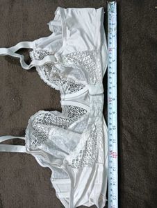 White 🖤Lace Bra big size