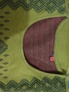 Patterned Olive T-Shirt