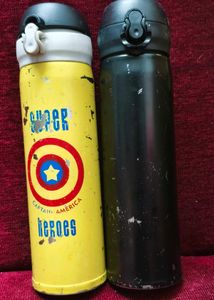 2 Steel Water Bottles