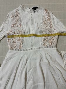 Forever 21 Floral Lace Knit Mini Dress