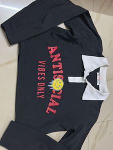 Full Sleeves Crop Top