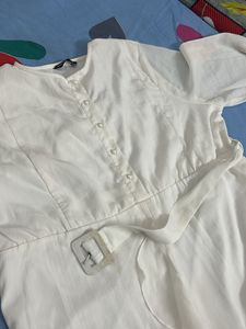 White Ruffle Dress