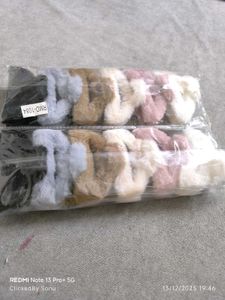 Grab 2 pc Fur Hair Claw Clips(2 ) random colou