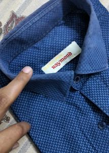 Men&#39;s Blue Patterned Shirt