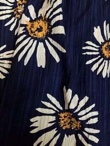 Navy Blue backless floral dress