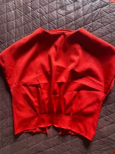 Red Crop Top