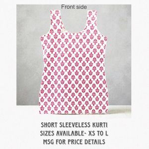 1 Pintresty Cute Short Sleeveless kurti🎀