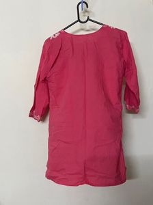 Pink Short Kurti