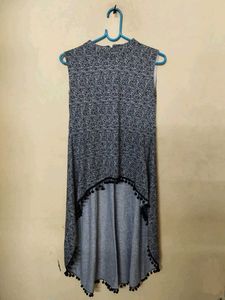 Black Grey And White Mixed Dress
