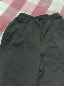 Dark Wide-Leg Trousers