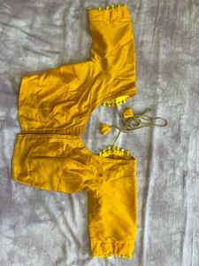 Yellow Embroidered Chiffon Saree