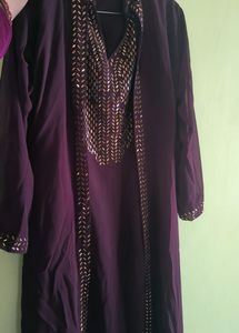Wine Color Gown Or Onepiece