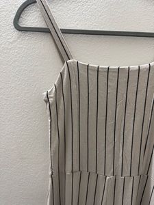 Ostin Striped Beige Jumpsuit