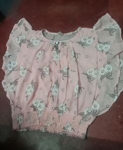 Pink Crop Top