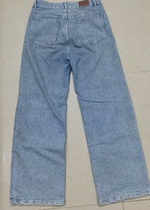 Sky Blue Jeans And Cargo Shorts For Women