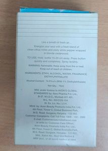 Brand New Avon Free O2 Perfume for him
