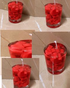 heart floating gel candle