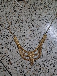 Never Used Gold Plated Necklace For Sale