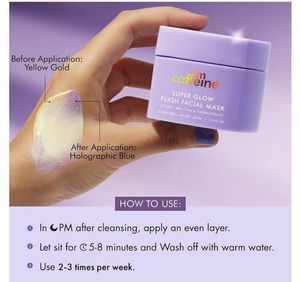 mCaffeine Super Glow Flash Facial Mask