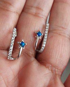 Azure Star Crawler Earrings 925 silver,BRAND NEW