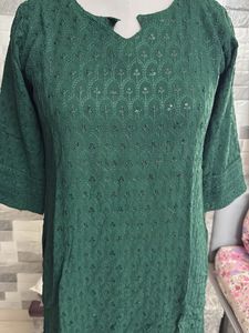 Green Sequence Kurti