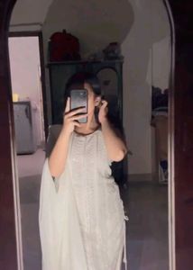 Cream/White Indian Dress